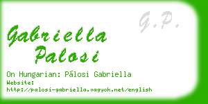gabriella palosi business card